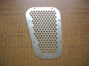 Stainless steel wing top vents, land rover defender, PM717
