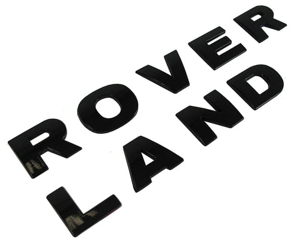 Land Rover Defender Motorkap letters